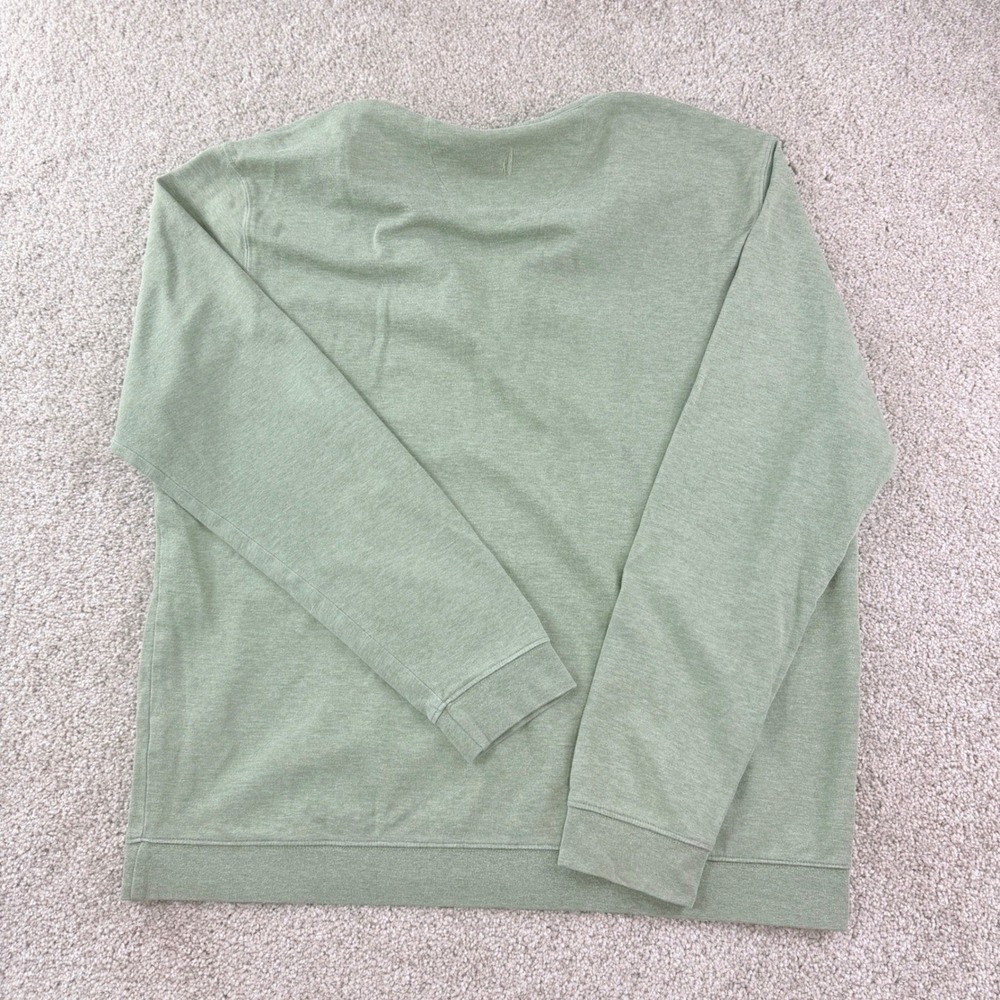 Johnnie-O 1/4 Zip Pullover Men XL Green Golf Sweater Casual Cotton Golfcore Soft - Picture 7 of 11